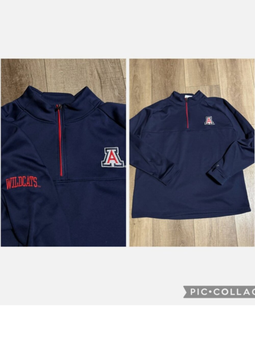 CHAMPION Quarter Zip Men's XL University Arizona Wildcats